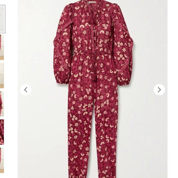 ULLA JOHNSON DELPHINE JUMPSUIT - MIDNIGHT … - Picture 2 of 5